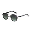 Men's High-End Round Frame Retro Metal Sunglasses - European & American Punk Style, Full-Rim Sun Protection Glasses
