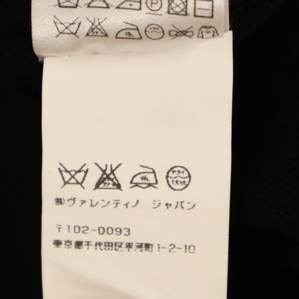 Valentino Сделано в Италии Смесь кашемира Вязаный свитер с длинным рукавом 44 Расшитый бисером Женский Б/у