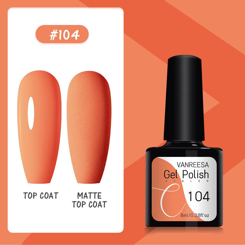 VANREESA Набор гелей для ногтей 111 цветов Гель-лак для ногтей Soak Off Базовое покрытие Верхнее покрытие Маникюр для ногтей УФ-светодиодный полуперманентный лак Стойкий гель для дизайна ногтей