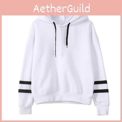 Осень Зима И Свободные Толстовки с Длинными Рукавами для Женщин Теплые Пуловеры с Капюшоном