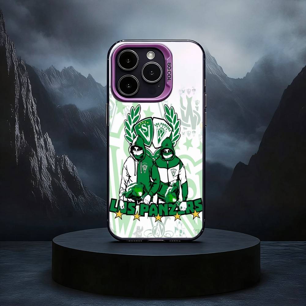 S-Santiago W-Wanderers 1892 Phone Case For iPhone17,16,15,14,13,12,11 Plus,Pro Max Black Candy silver phone case