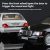 Масштаб 1/24 Mercedes Benz W140 320SEL Классический лимузин Сплав Литой Модель автомобиля Звук и свет Украшение для стола Подарок для друга Презент