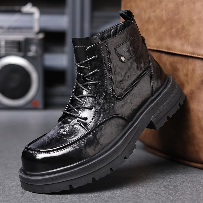 Mens Leather Shoes Luxury Crocodile Pattern Men Business Dress Shoes Casual Social Shoe Male Wedding Footwear