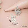 Exaggerated Twist Metal Dangle Earrings for Women Gold Punk Female Hanging Earrings Boho Geometry Ear Jewelry