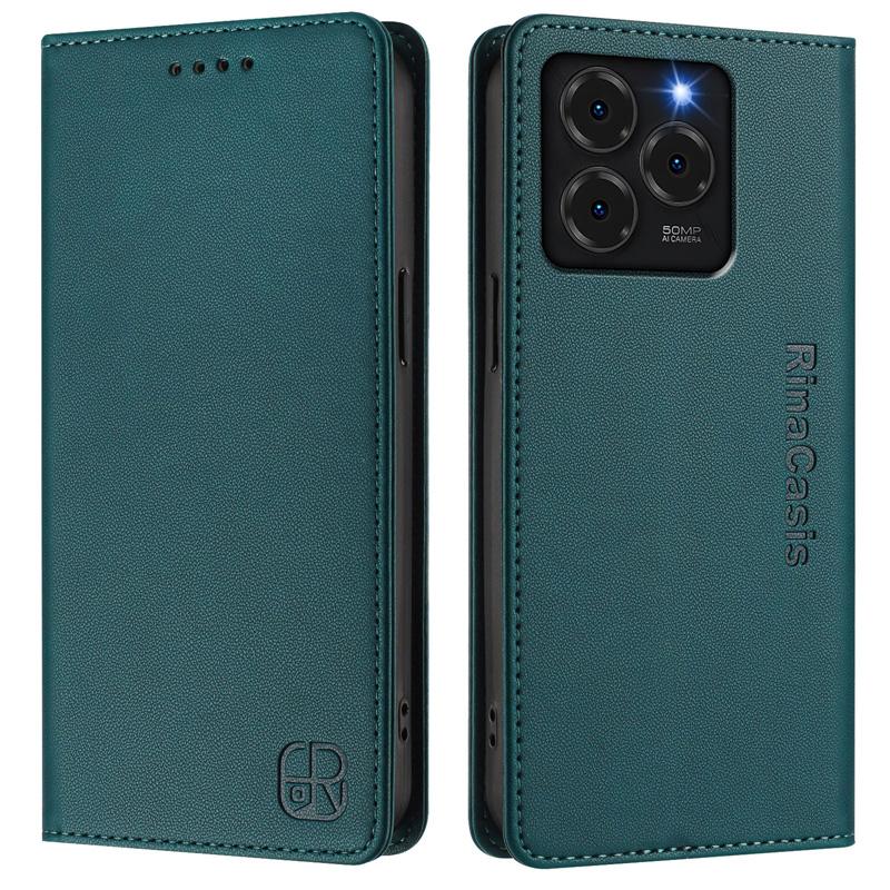 Luxury Leather Case For Ulefone Note 16 Pro/Note 20 Pro/Note 18 Ultra/Note 14 RFID Blocking Card Slots Magnetic Attraction Stand Shockproof Flip Cover
