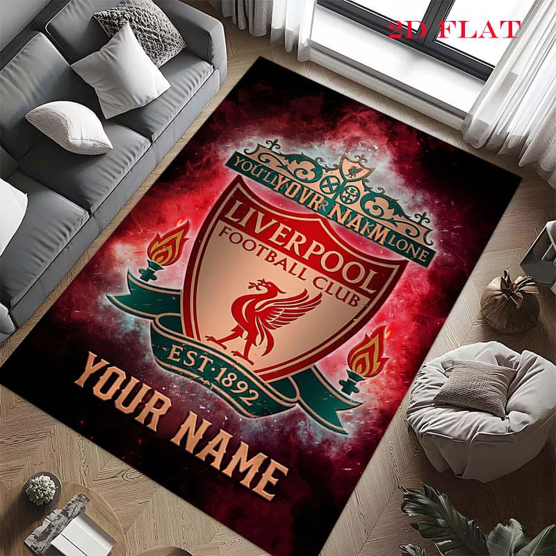 Custom Liverpool Carpet Rug for Living Room Bedroom Home Sofa Decoration,Kids play Nonslip Floor Mat