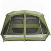 Family Tent for 10 People Green Quick Release Waterproof