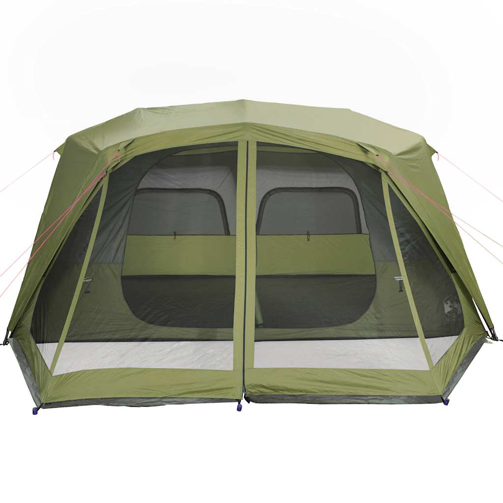 Family Tent for 10 People Green Quick Release Waterproof