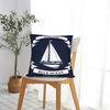 Nordic Dark Blue Nautical Collection Pillow Cover Fashion Pillow Case For Living Room Bed Chair Graphic Pillowcases Gift