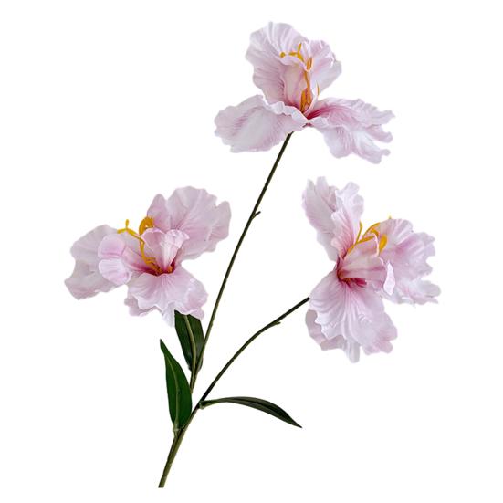 Iris Artificial Flower Realistic Faux Iris Flowers 33" Soft Fabric Indoor Outdoor Decor for Wedding Bridal Bouquets Centerpieces