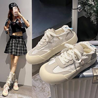 Летние женские повседневные парусиновые туфли, весенняя мода, вышитые белые дышащие цветочные туфли на шнуровке, туфли на плоской подошве для девочек, кроссовки на платформе