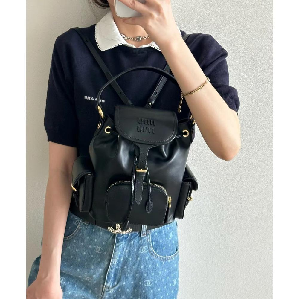 Новый холщовый рюкзак Miao miu 2025, большая вместимость, премиальное качество, универсальный, портативный, для плеча, для путешествий, для ежедневных поездок