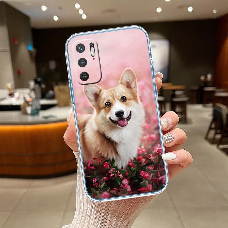 RE20 Милый корги Прозрачный чехол для телефона для Motorola Moto G7 G8 G9 G84 G85 G73 G24 G15 Z2 Play Power Plus