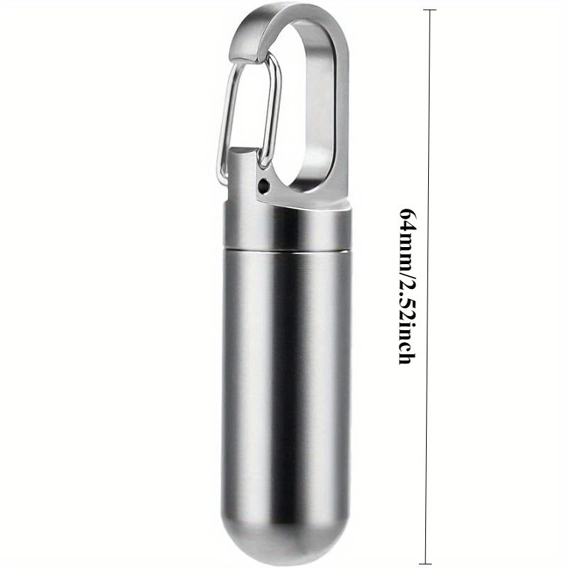 Брелок-таблетница, Портативная водонепроницаемая таблетница, Дорожная таблетница, Милая брелок-таблетница для ношения в походах и кемпинге.