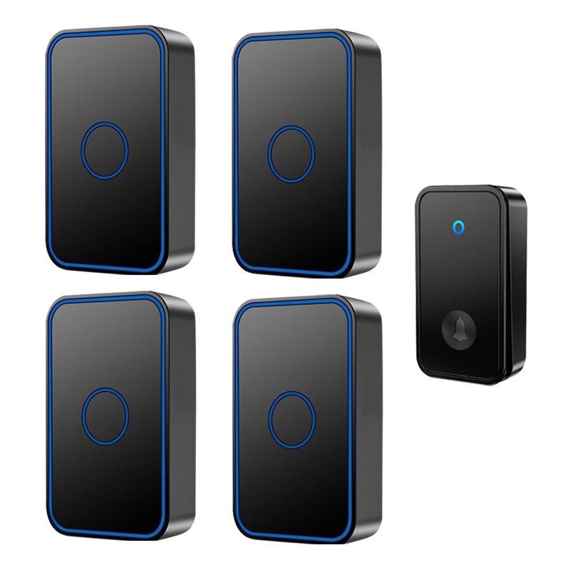 Battery-Free Smart Wireless Doorbell with Self-Powered Remote, Waterproof Design, and One-to-Four Chime System