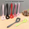 Силиконовая ложка для фрикаделек, пресс-инструмент для домашней кухни, длинная ручка, легко чистится, эффективный гаджет для изготовления фрикаделек с подвесной конструкцией