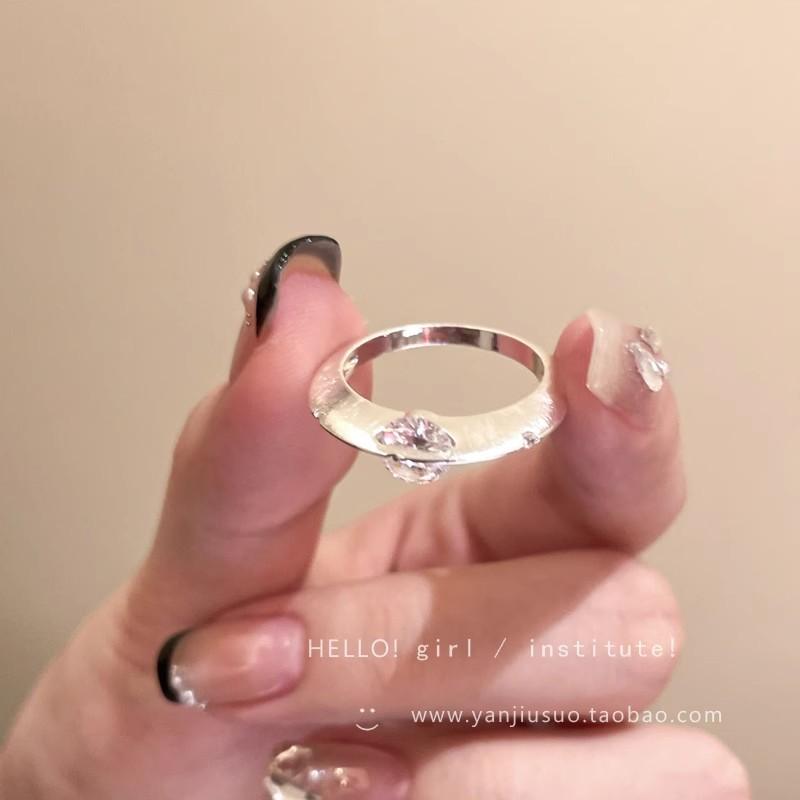 Кольцо с жемчугом, цирконом и бабочкой, женское, нишевое, с чувством высокого класса, легкая роскошь, парное кольцо для пары, темпераментное, открытое кольцо