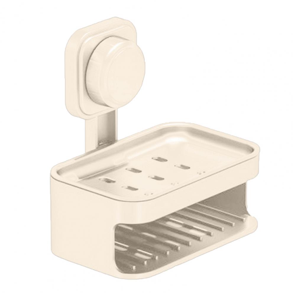 Мыльница Двухъярусная на Присоске с Дренажными Отверстиями для Ванной Настенная Самоочищающаяся Аксессуары для Ванной