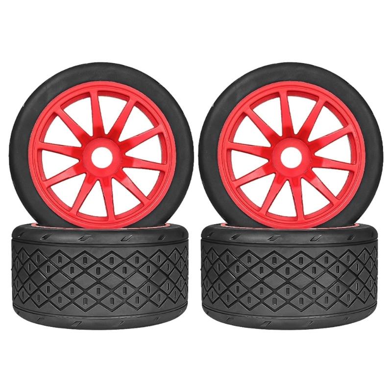 Set of 4 Remote Control Wheel Tires for Crawlers Car Model Rubber Wheel Tires for Remote Control Accessories