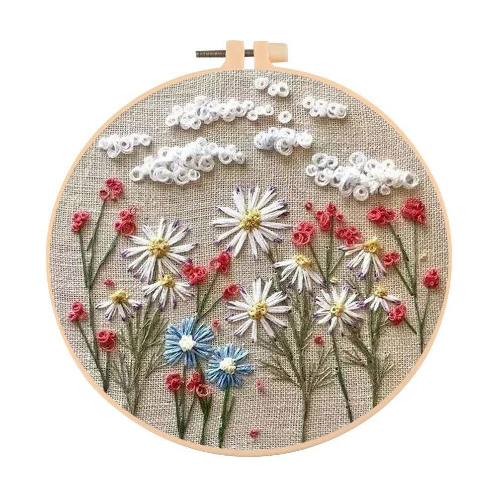 Инструменты для вышивания пуансонной иглой, украшение, вышивальное пяльце, наборы для вышивания своими руками, наборы для шитья, игла, нить