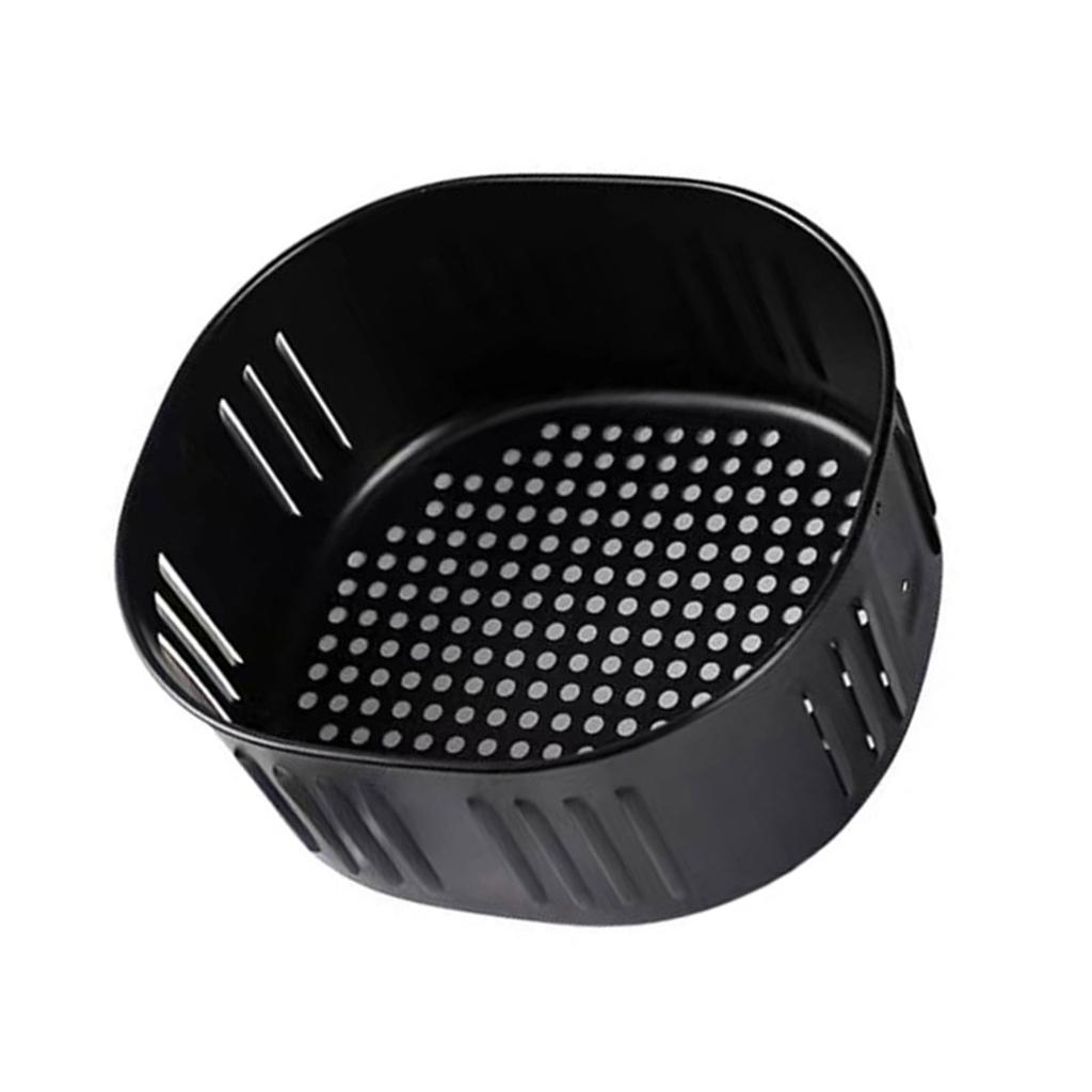 Air Fryer Pads Metal Air Fryer Tray Metal Baking Liners Metal Material Removable Inner Basket Suitable for Air Fryers