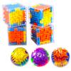 Speed Cube Rolling Ball Game Cubos Maze Toys For Children Educational3D Maze Magic Cube Transparent Six-sided Puzzle