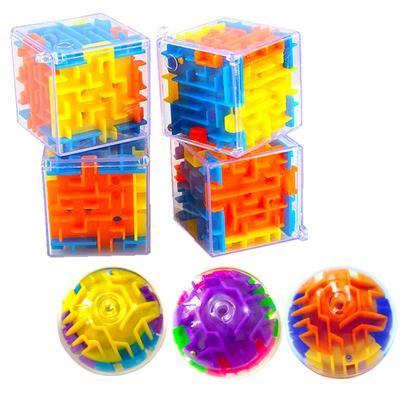 Speed Cube Rolling Ball Game Cubos Лабиринт Игрушки для детей Обучающий 3D Лабиринт Волшебный куб Прозрачная шестисторонняя головоломка