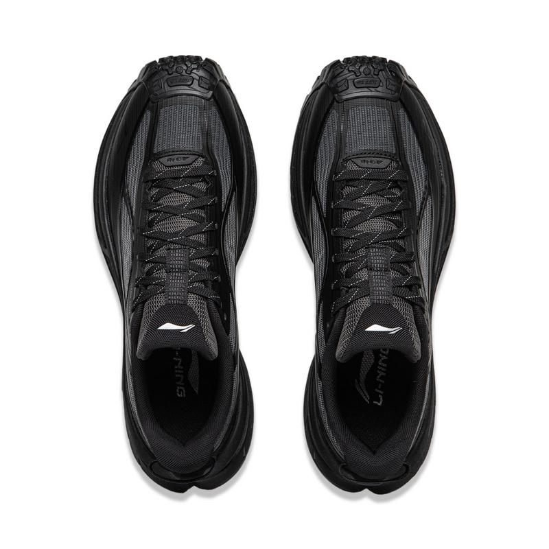 Li Ning Уличные CF Tracing Xichang 2SE Светоотражающие Повторно-упругие Рукоятки Низкие Туристические Ботинки Унисекс Ночной Черный Угольно-Серый AHTW069-4