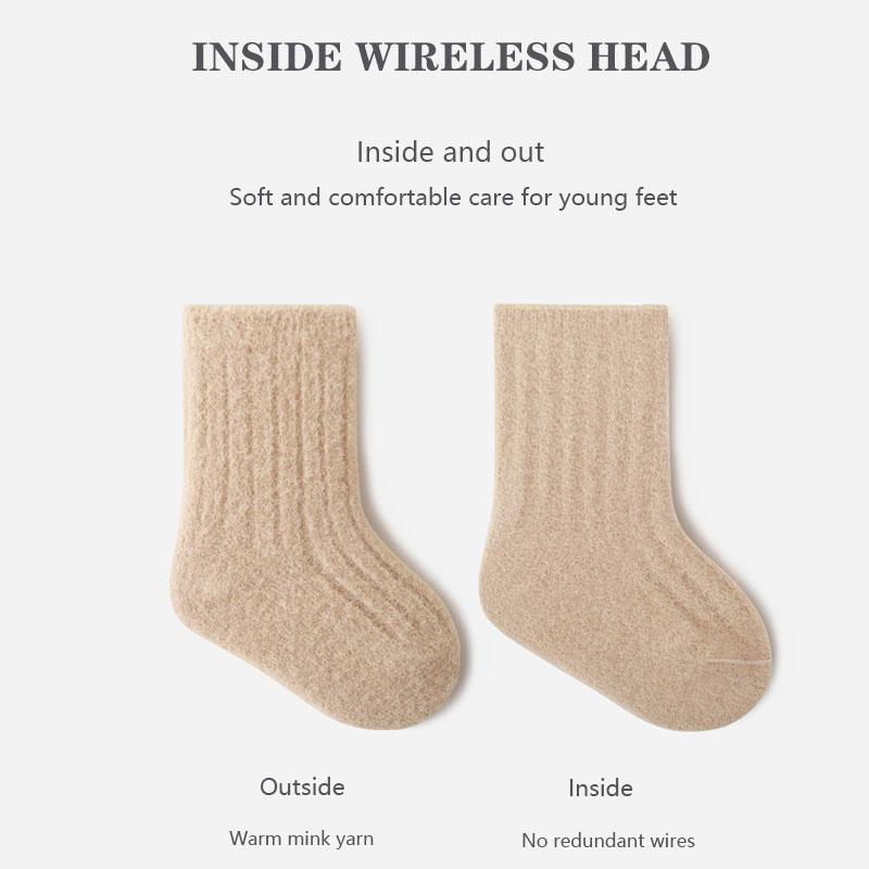 4 пары/лот Набор детских носков Теплые Мягкие Хлопковые Детские Носки Бесшовные Удобные Средней Длины Детские Носки для Мальчиков и Девочек