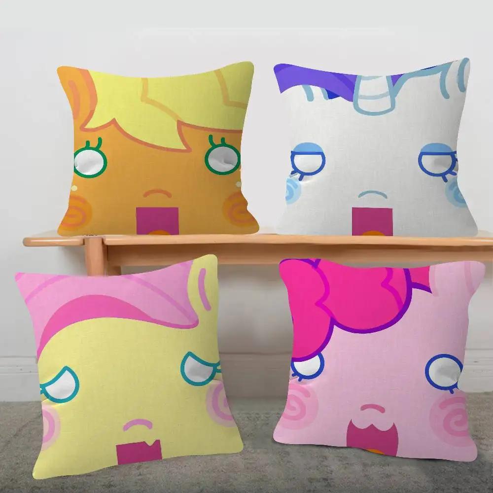 Anime My Little Pony Pillow Gift Home Office Decoration Bedroom Sofa Car Cushion Cover Case x