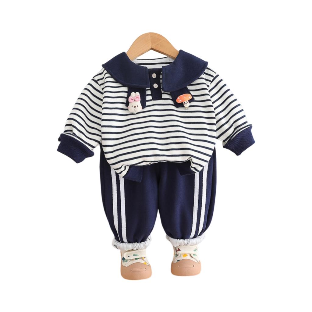 Детский повседневный комплект с длинным рукавом, удобные наряды для повседневной носки