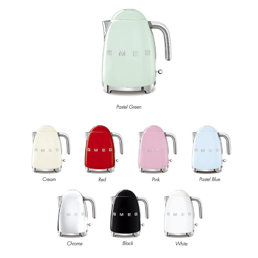 Japanese SMEG Electric Kettle [Genuine Product] (1.7L) (Pastel Blue)