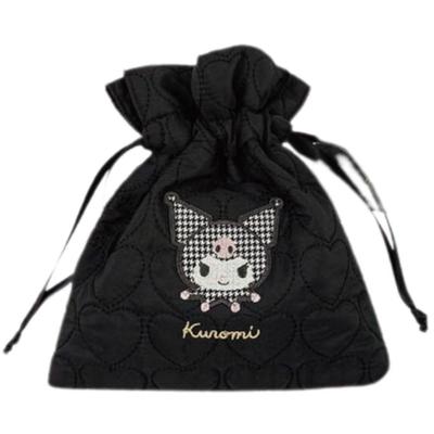 Marimo Craft Sanrio Монохромная серия Kuromi Мешочек на шнурке Ш170 x В200мм, SRTZ-252