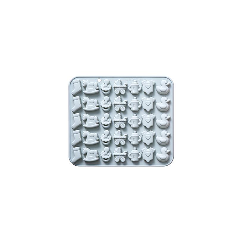 Форма для шоколада для детского праздника, силиконовая форма на детскую тематику для конфет, мармелада, детское боди, детская бутылочка, форма для выпечки в виде соски