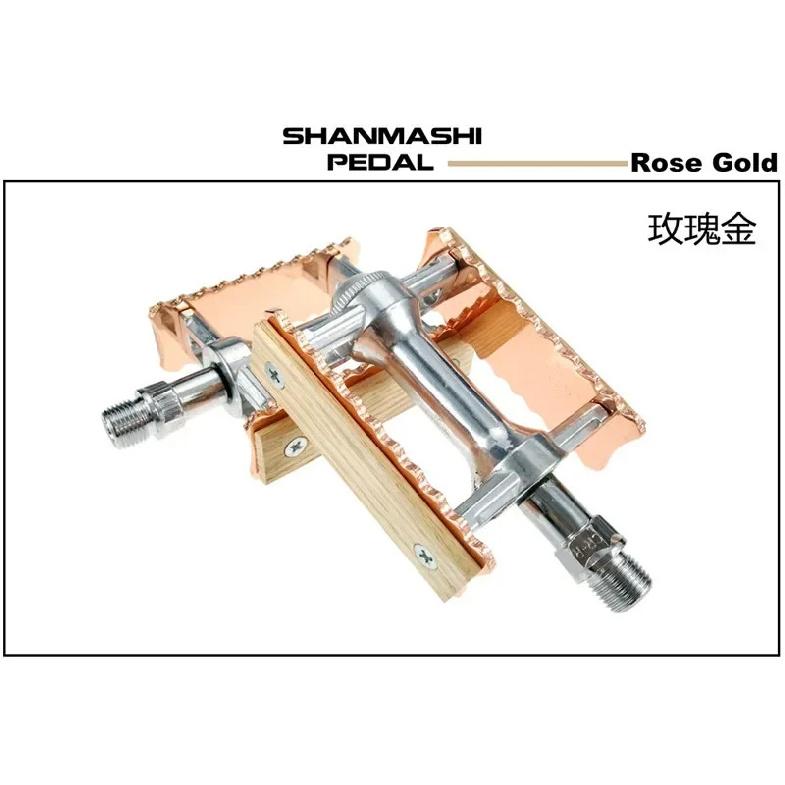 New Non-slip Pedal Ultralight Bike  MTB Road Bike Pedal Cycling Classical Retro Wooden Styles Bicycle Pedals