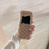 Плюшевый чехол для Samsung Galaxy Z Flip 5 4 3 5G, креативный пушистый силиконовый чехол для телефона в форме бриллианта, противоударный