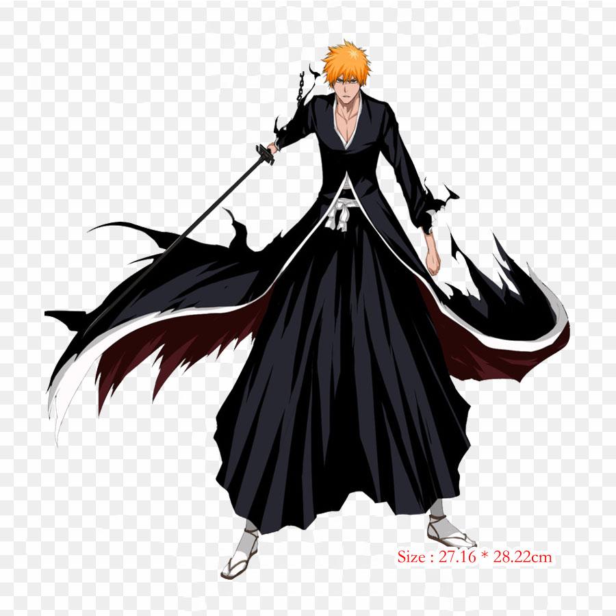 Costume Ichigo Kurosaki Kenpachi Zaraki Anime Lron On Patches For Clothes Bag Tshirt Heat Transfer Stickers Stripes Appliques