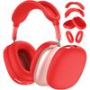 Защитный набор 4-в-1 для AirPods Max 1/2 - Прозрачные амбушюры + Силиконовое оголовье и амбушюры