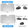140cm Foldable Sun Shade Car Windshield Visor Cover Block Reflector Protector Screen Free Portable Breathable Anti UV