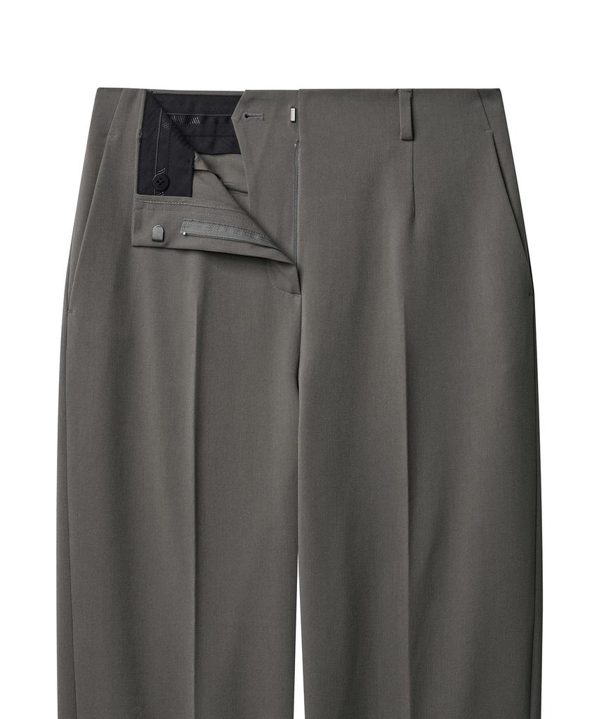 MUSINSA STANDARD WOMAN Женские укороченные зауженные брюки без пояса [Теплый серый]