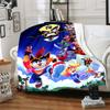 1pc Blanket Crash Bandicoot Print Design, Lightweight Blanket for Sofa, Bed- Soft &Warm, Gift for All Seasons like Christmas, Halloween