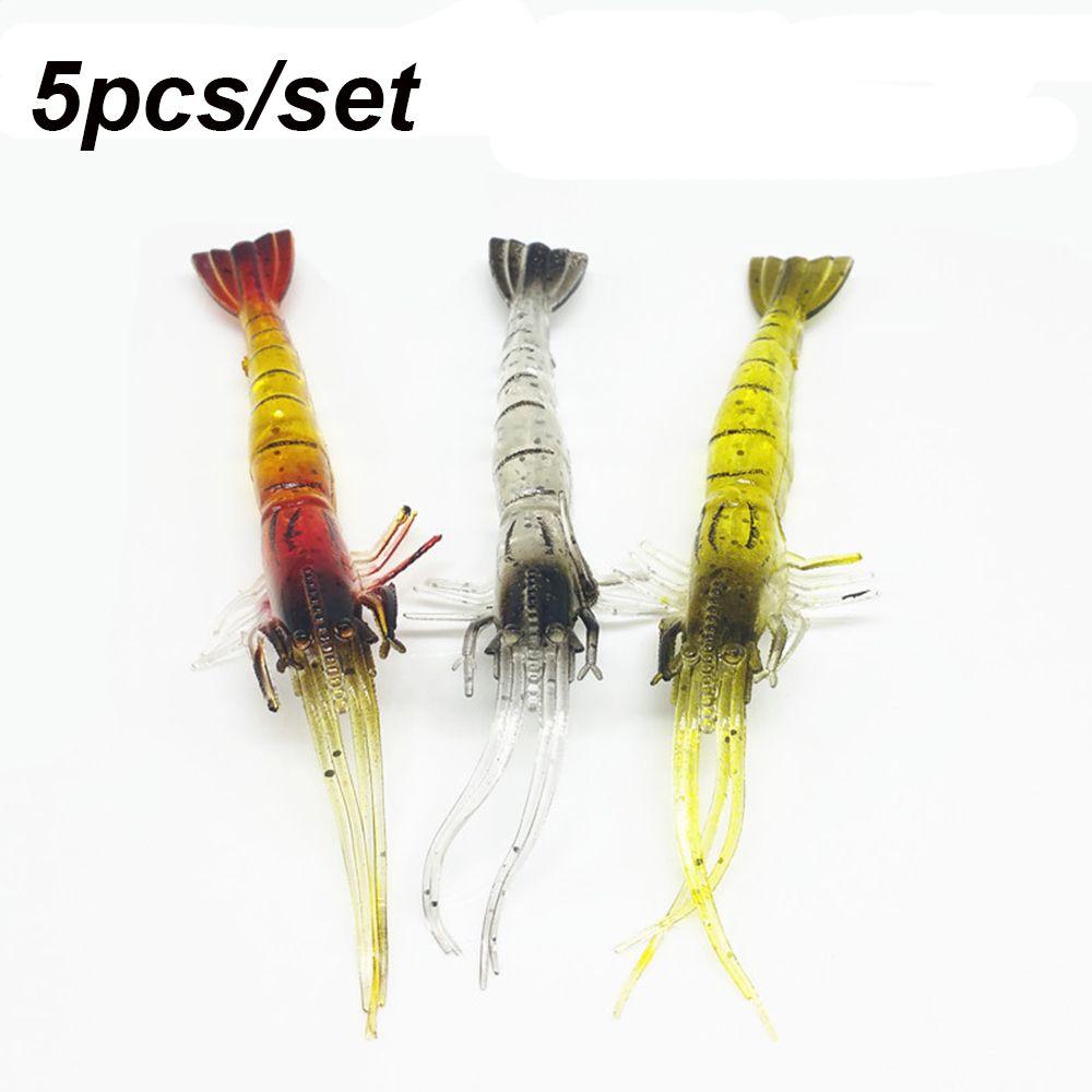 Новая биомиметическая креативная мягкая силиконовая приманка для креветок, имитация креветок, одинарный крючок, червь, силикон