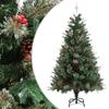 Day and Night - Day and Night Christmas Tree with Pine Cones Green PVC and PE 150 Cm