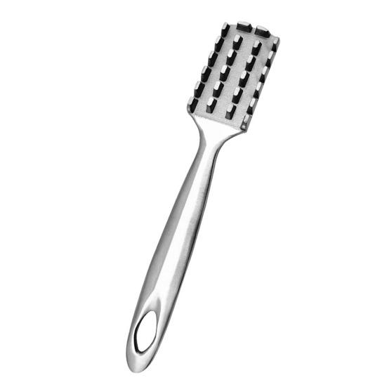 Удалитель рыбной чешуи из нержавеющей стали с 24 клиновидными зубьями пилы, эргономичная ручка, ручная рыбочистка, инструменты для удаления чешуи, кухонные гаджеты