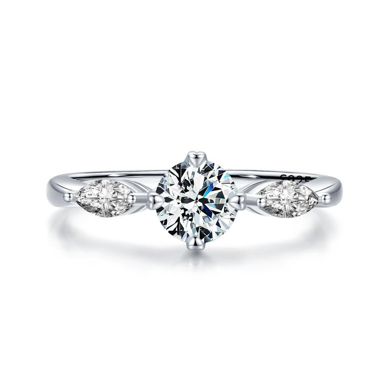 Tancise Classic стерлингового серебра 925 пробы кольцо с цирконом женские ювелирные изделия свадебное обещание вечерние подарок