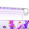 220V Extendable Fish Tank Light for Home Aquarium Feeding Lighting Decoration Blue Red Green Switching Luz Led Acuario 18-48cm
