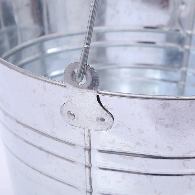 E-Langyan Portable Galvanized Metal Water Bucket