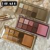 Nine -color Eye Shadow Disk Matte Pearl Light Blush Eye Shadow Highlight Repair