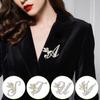 1Pc Fashion Brooches Alphabet  Corsage Handmade Gift Exquisite Jewelry Accessories