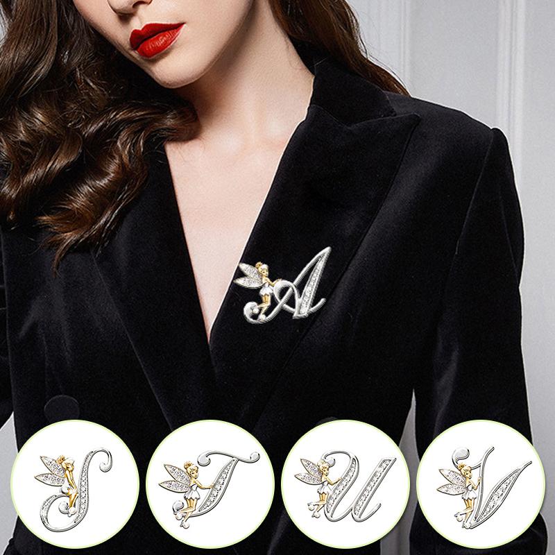 1PC Fashion Brooches Alphabet A-Z Corsage Handmade Gift Exquisite Jewelry Accessories KTY